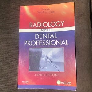 Radiology for dental professional paperback book.